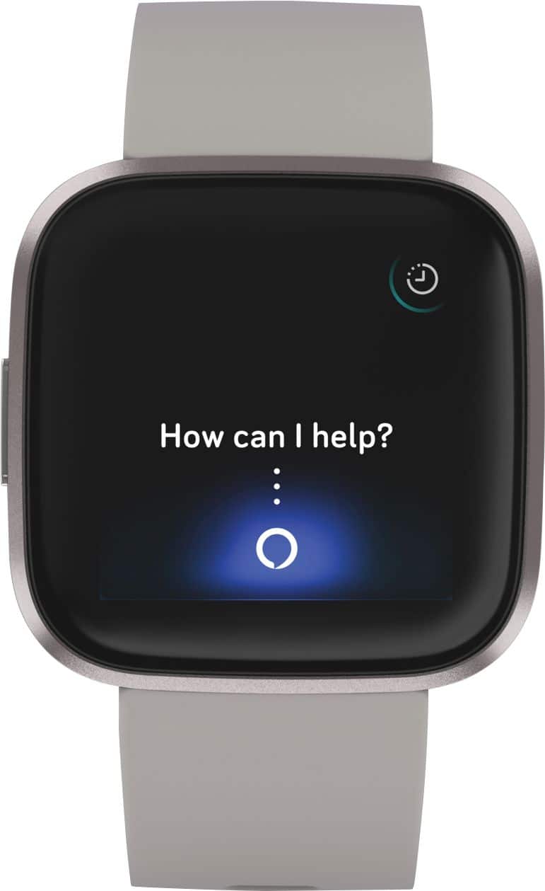 Alt View 11. Fitbit - Versa 2 Health & Fitness Smartwatch - Mist Gray.