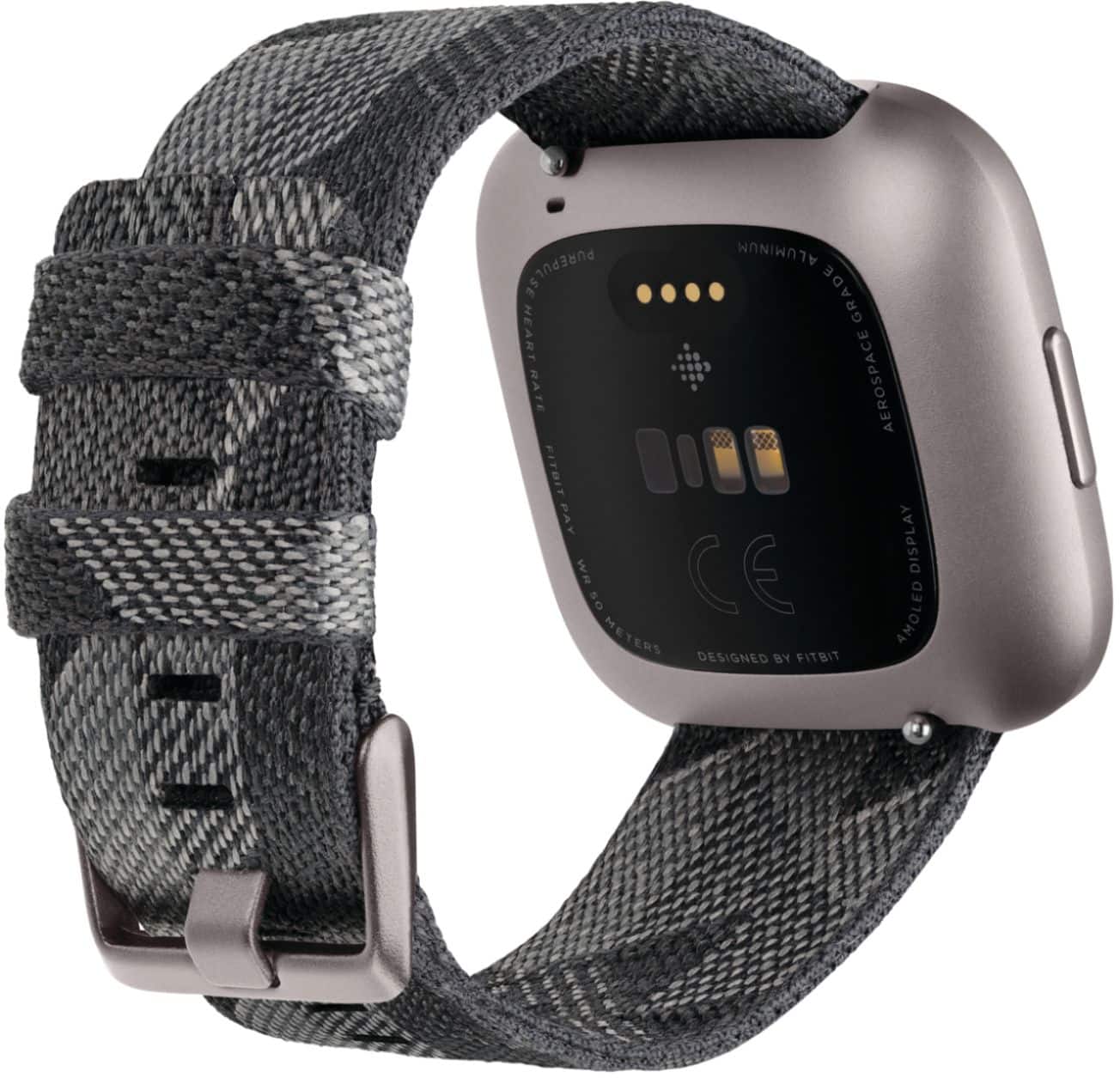Back. Fitbit - Versa 2 Special Edition - Iron Mist.