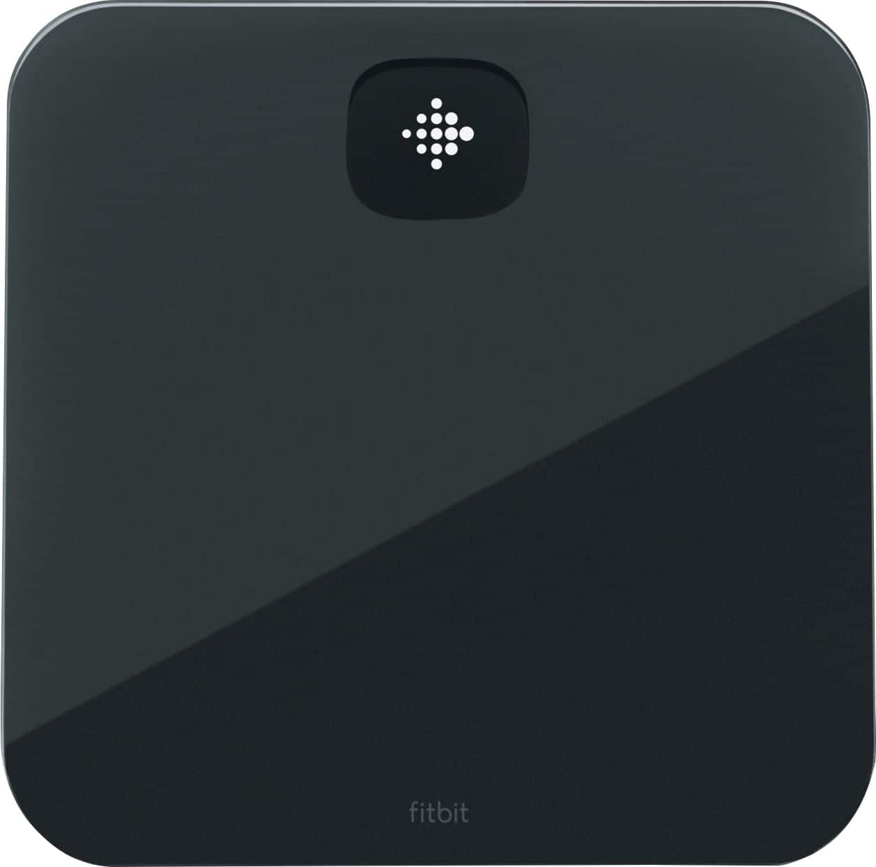 Fitbit - Aria Digital Bathroom Scale - Black - Angle_Zoom