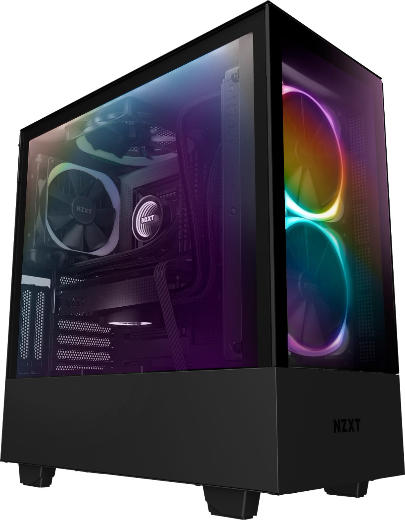 NZXT H510 Elite Compact ATX Mid-Tower Case with Dual-Tempered Glass Matte Black CA-H510E-B1 - Best Buy