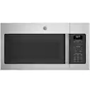 GE - 1.7 Cu. Ft. Over-the-Range Microwave with Sensor Cooking and Defrost - Stainless Steel - Front_Zoom