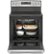 Alt View Zoom 2. GE - 5.3 Cu. Ft. Freestanding Electric Convection Range with Self-Cleaning and No-Preheat Air Fry - Stainless Steel.