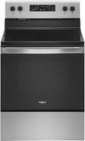 Whirlpool - 5.3 Cu. Ft. Freestanding Electric Range with Steam-Cleaning and Frozen Bake™ - Stainless Steel - Front_Zoom