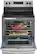 Left. Whirlpool - 5.3 Cu. Ft. Freestanding Electric Range with Steam-Cleaning and Frozen Bake™ - Stainless steel.