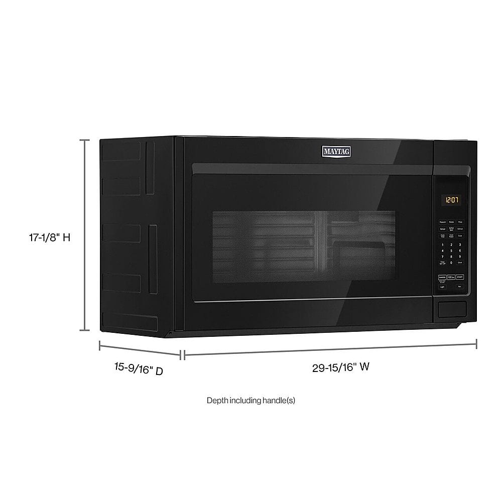 Maytag 1.6 Cu. ft. Black Over The Range Microwave