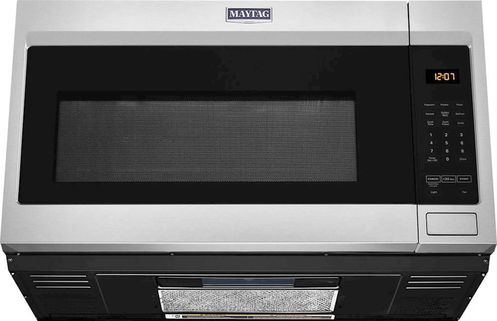 Alt View 11. Maytag - 1.7 Cu. Ft. Over-the-Range Microwave - Stainless Steel.