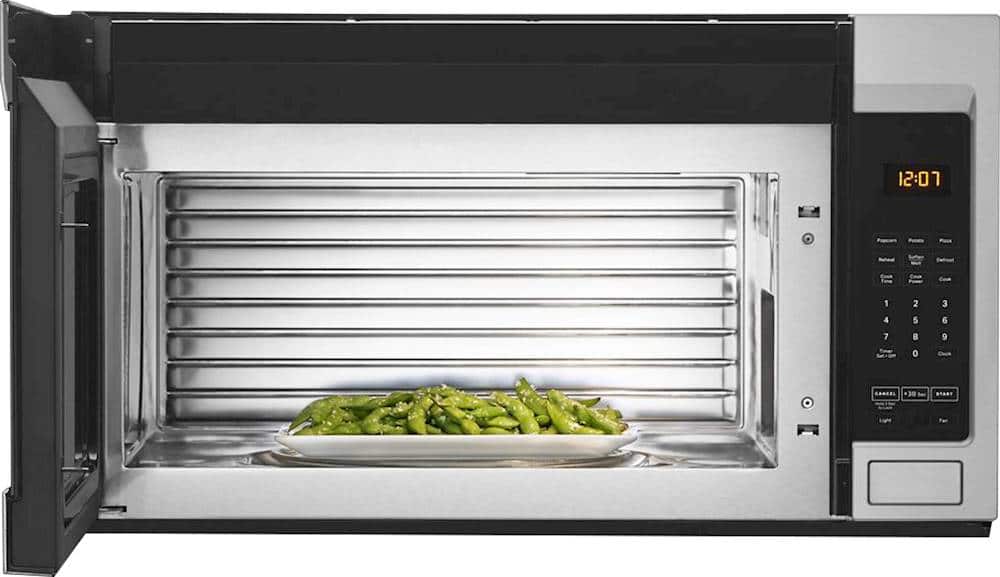 Alt View 14. Maytag - 1.7 Cu. Ft. Over-the-Range Microwave - Stainless Steel.