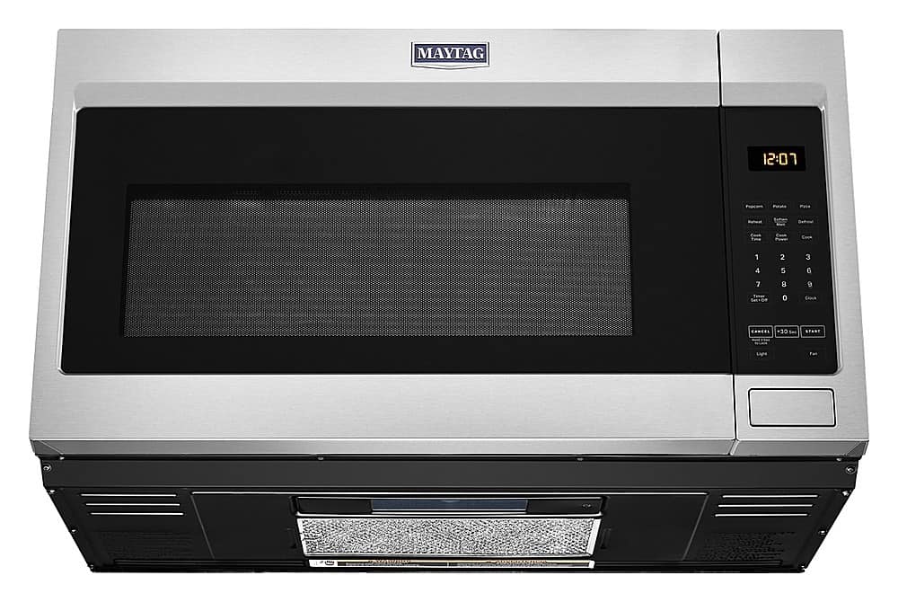 Alt View 16. Maytag - 1.7 Cu. Ft. Over-the-Range Microwave - Stainless Steel.