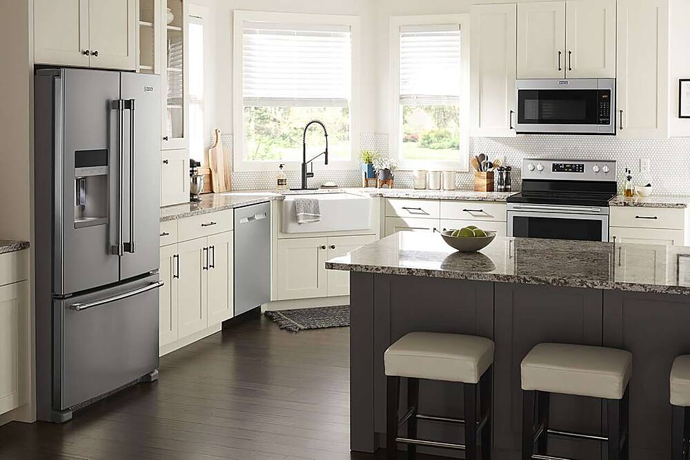 Alt View 21. Maytag - 1.7 Cu. Ft. Over-the-Range Microwave - Stainless Steel.