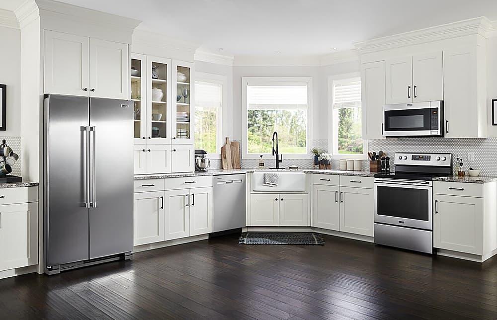 Alt View 24. Maytag - 1.7 Cu. Ft. Over-the-Range Microwave - Stainless Steel.