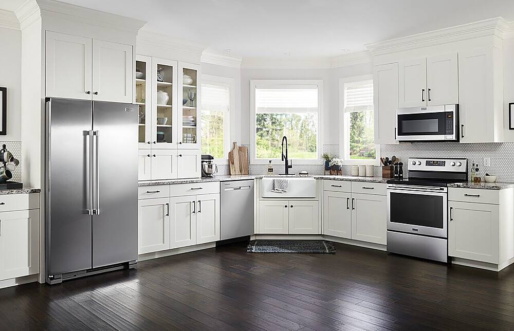 Alt View 24. Maytag - 1.7 Cu. Ft. Over-the-Range Microwave - Stainless Steel.