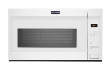 Maytag - 1.7 Cu. Ft. Over-the-Range Microwave - White - Front_Zoom