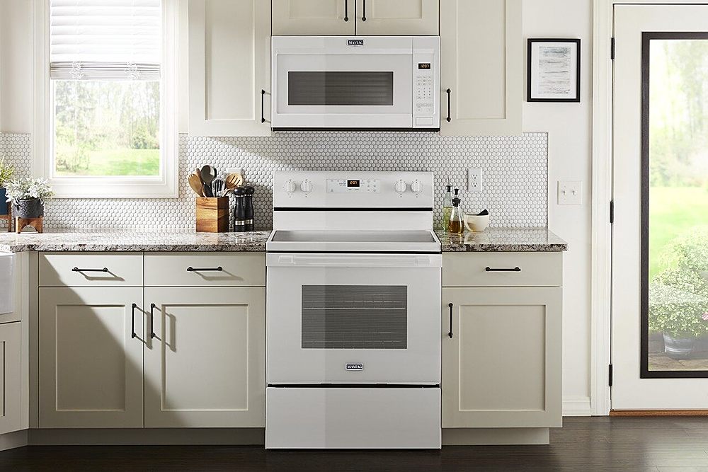 Maytag® 1.1 Cu. Ft. White Over The Range Microwave, Maine's Top Appliance  and Mattress Retailer