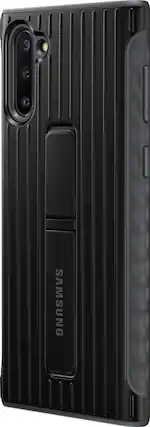 Front. Samsung - Rugged Protective Cover for Samsung Galaxy Note10 Cell Phones - Black.