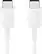 Front. Samsung - 3.3' USB Type C-to-USB Type-C Charge-and-Sync Cable - White.