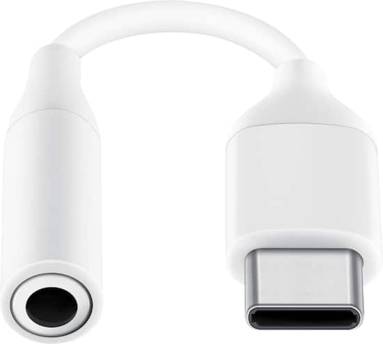 Samsung USB Type C-to-3.5mm Headphone Jack Adapter White