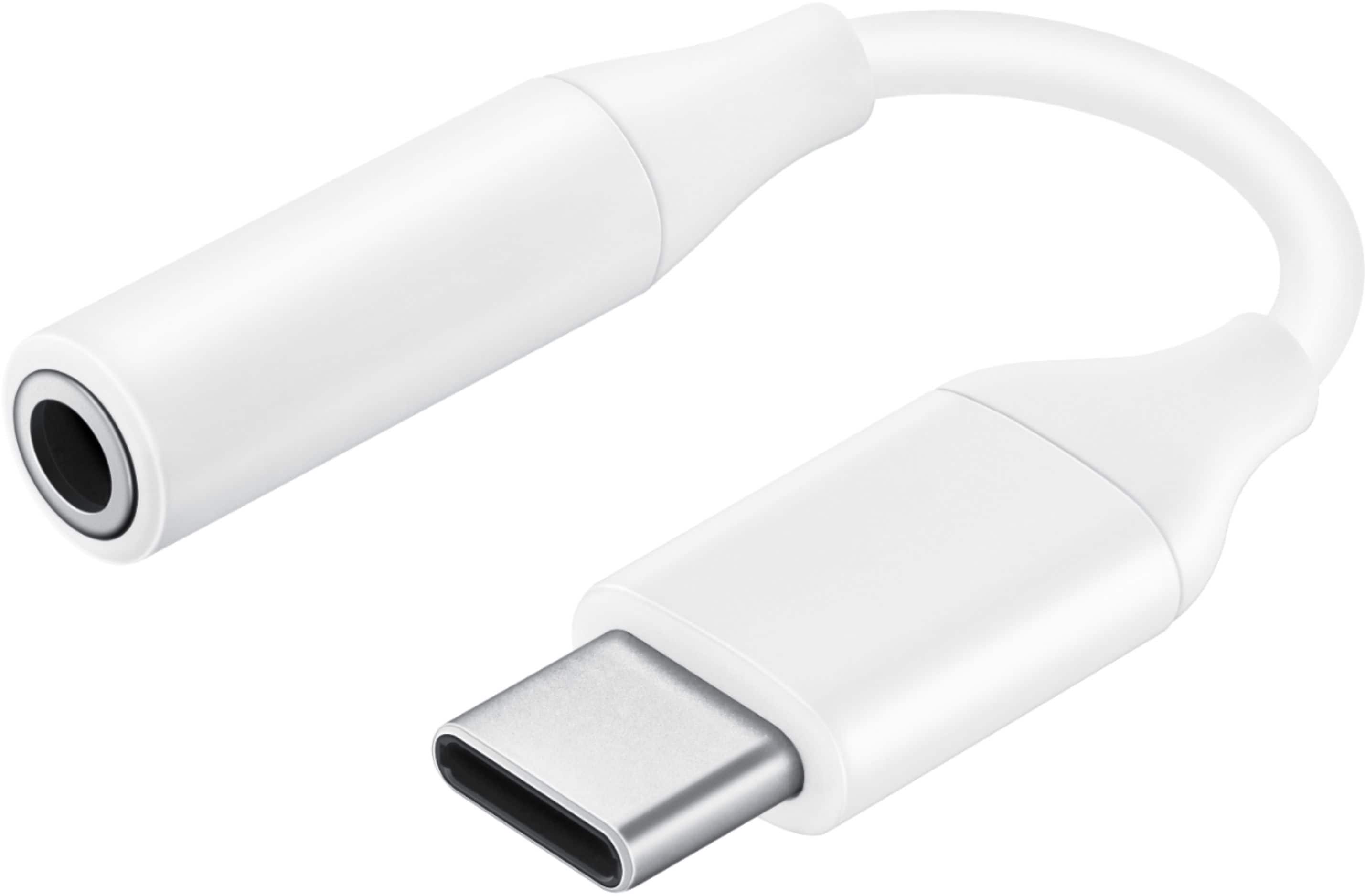 Alt View 11. Samsung - USB Type C-to-3.5mm Headphone Jack Adapter - White.