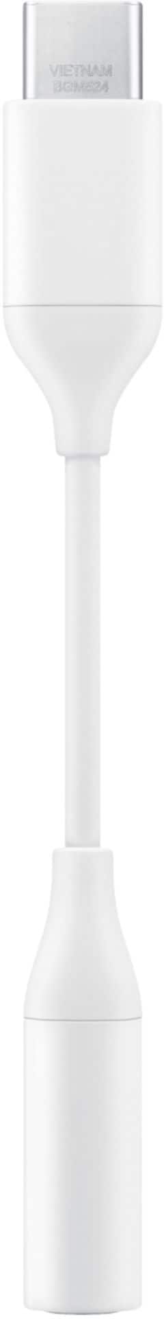 Alt View 12. Samsung - USB Type C-to-3.5mm Headphone Jack Adapter - White.