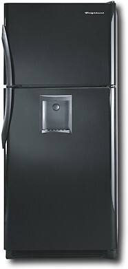 Front Standard. Frigidaire - 21 Cu. Ft. Top-Mount Refrigerator - Black.