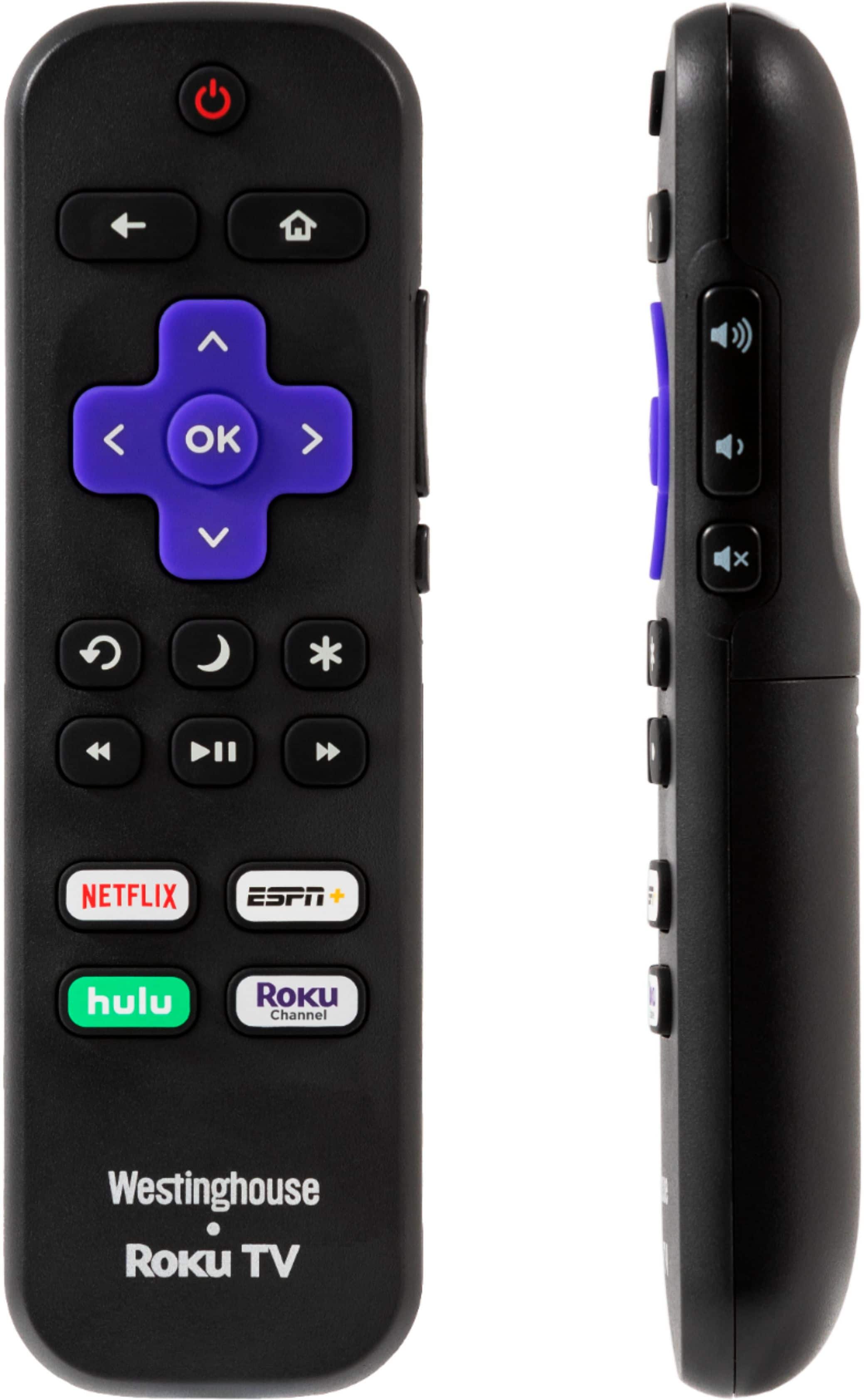 Remote Control. Westinghouse - 50" Class LED 4K UHD Smart Roku TV - Black.