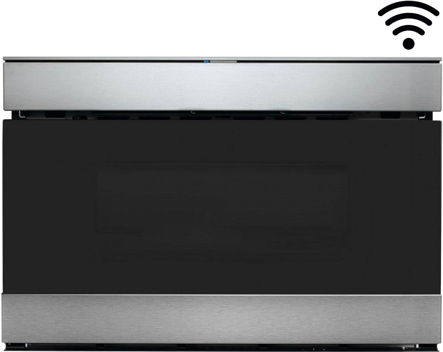 Angle. Sharp - 1.2 Cu. Ft. Microwave Drawer Works with Alexa and Easy Wave Open - Stainless Steel.