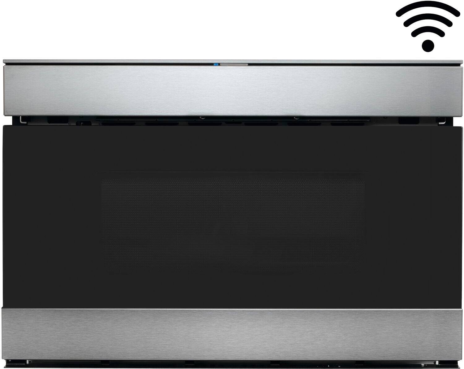 Angle. Sharp - 1.2 Cu. Ft. Microwave Drawer Works with Alexa and Easy Wave Open - Stainless Steel.
