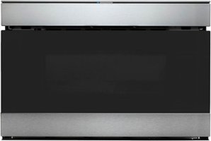 Sharp - 1.2 Cu. Ft. Microwave Drawer with Internet Mobile Applications and Easy Wave Open - Stainless Steel With Black Glass - Front_Zoom