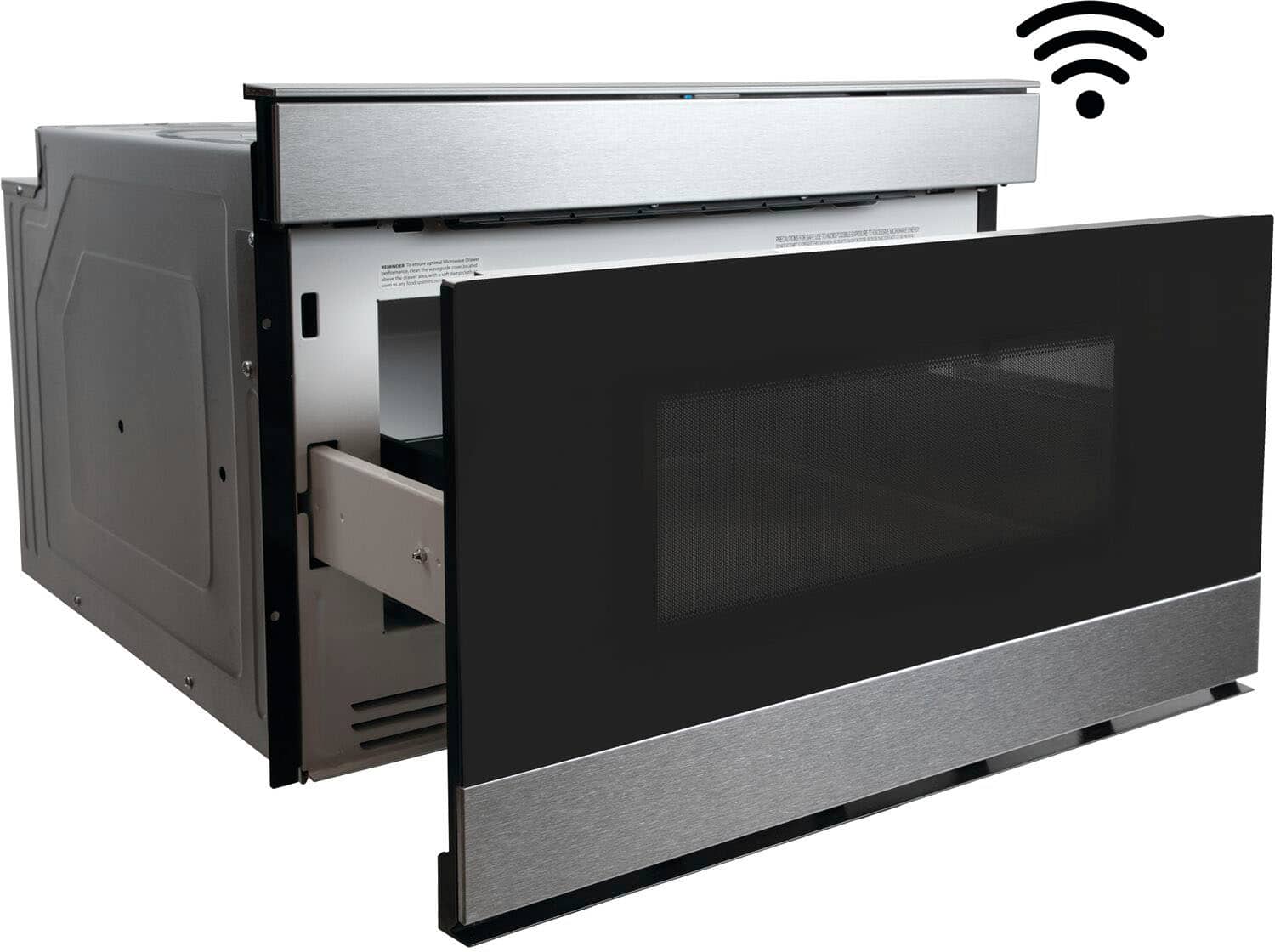 Alt View 11. Sharp - 1.2 Cu. Ft. Microwave Drawer Works with Alexa and Easy Wave Open - Stainless Steel.