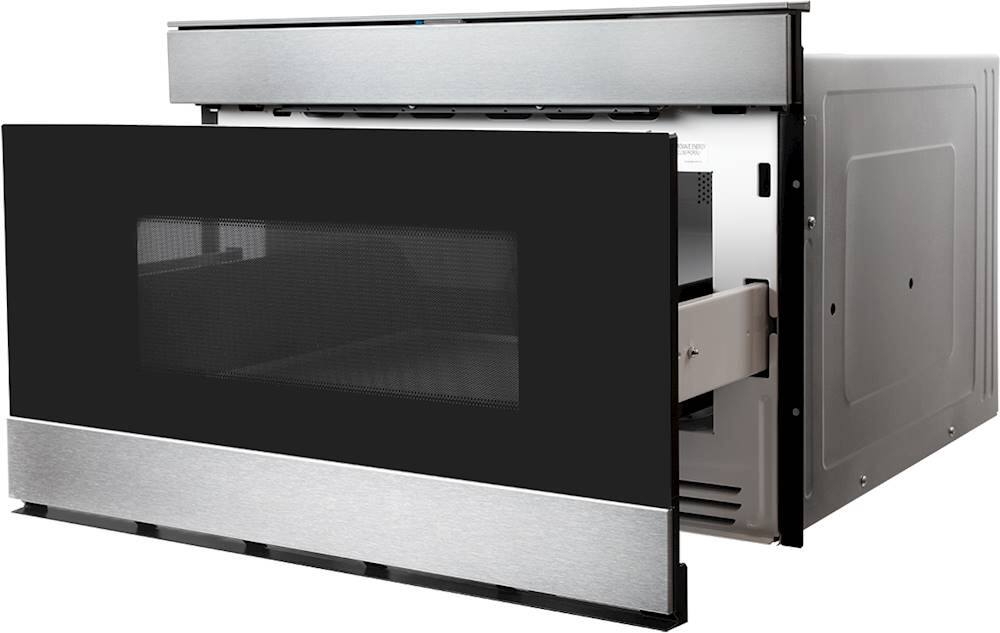 Alt View 12. Sharp - 1.2 Cu. Ft. Microwave Drawer Works with Alexa and Easy Wave Open - Stainless Steel.