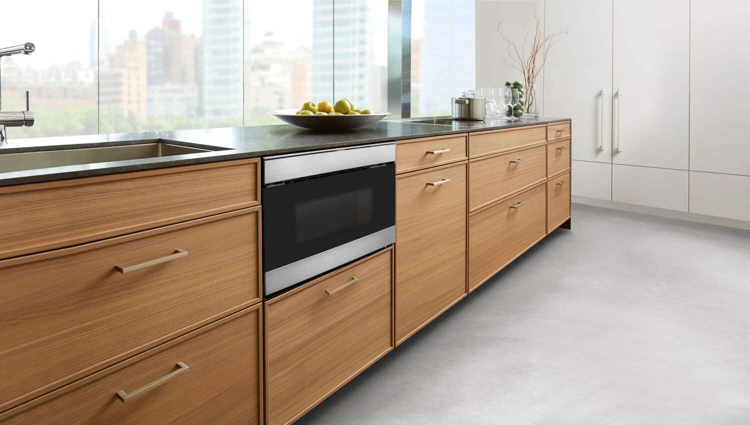 Alt View 17. Sharp - 1.2 Cu. Ft. Microwave Drawer Works with Alexa and Easy Wave Open - Stainless Steel.