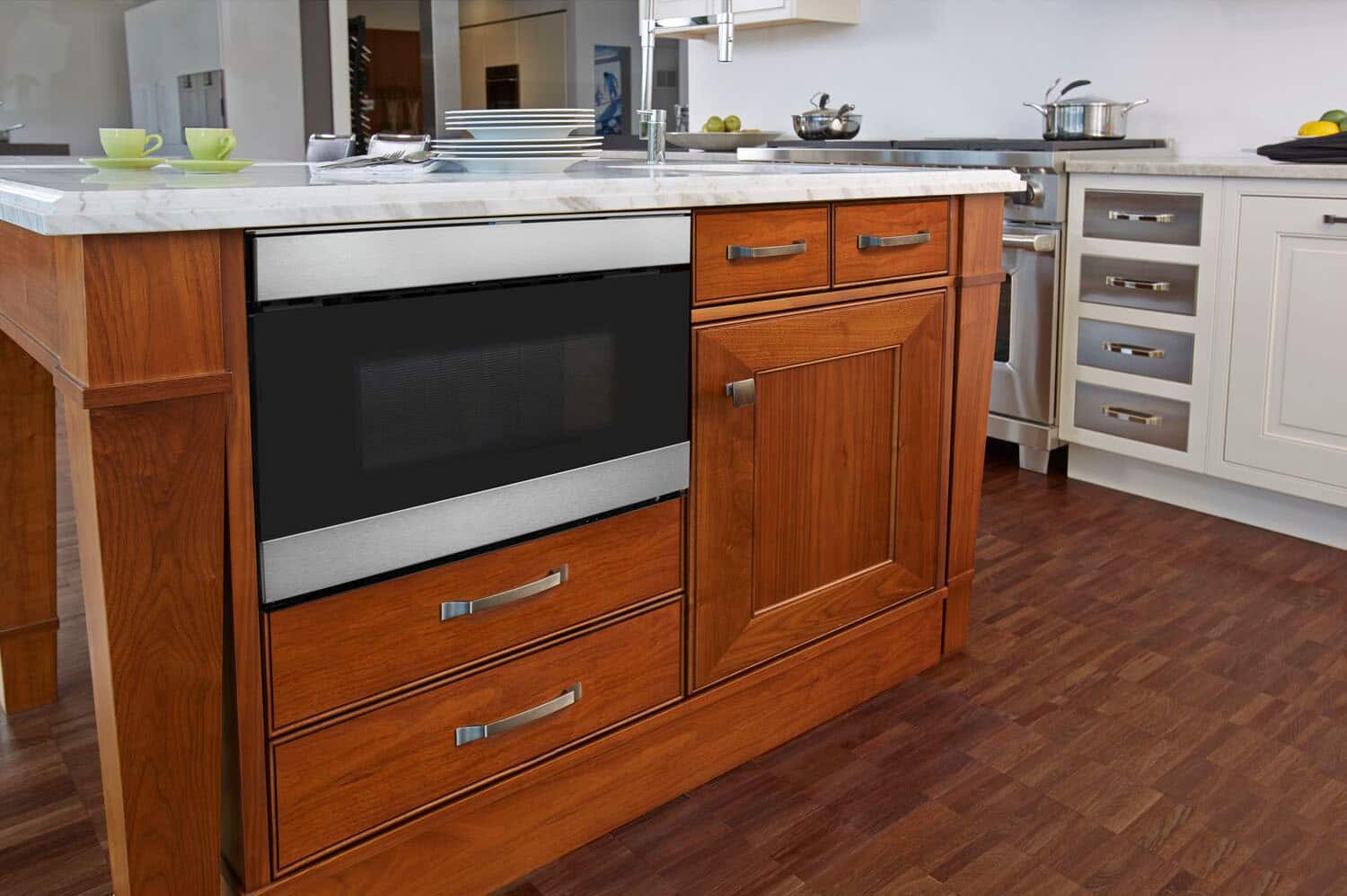 Alt View 18. Sharp - 1.2 Cu. Ft. Microwave Drawer Works with Alexa and Easy Wave Open - Stainless Steel.