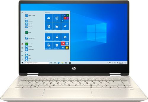 Rent to own HP - Pavilion x360 2-in-1 14" Touch-Screen Laptop - Intel Core i5 - 8GB Memory - 256GB SSD + 16GB Optane - Luminous Gold