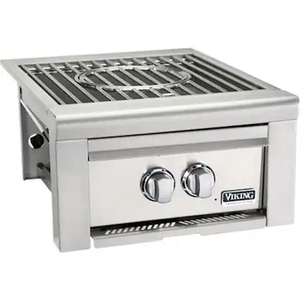 Angle. Viking - Professional 5 Series 20" Side Burner - Stainless steel.