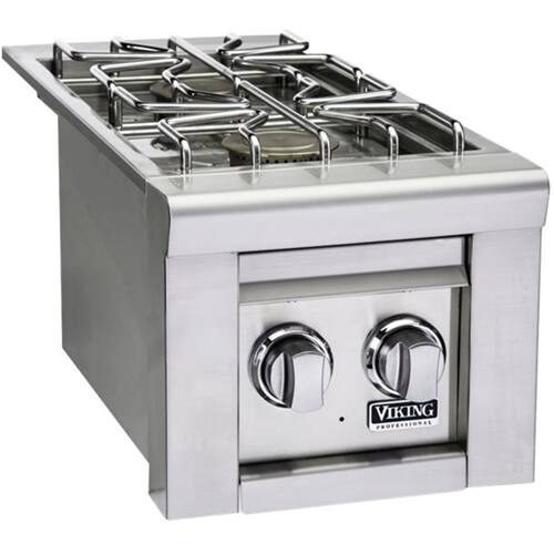 Angle. Viking - Professional 5 Series 13" Side Burner - Stainless steel.