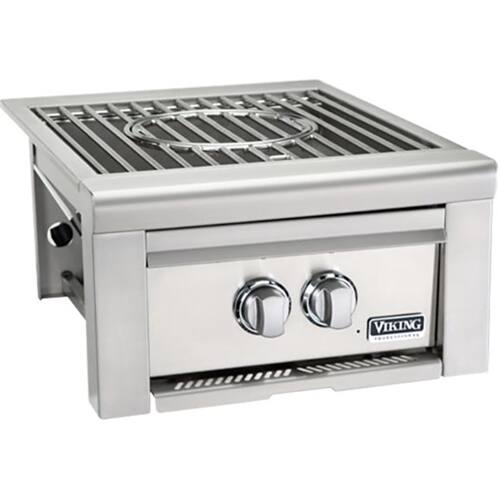 Angle. Viking - Professional 5 Series 20" Side Burner - Stainless steel.