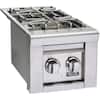 Angle. Viking - Professional 5 Series 13" Side Burner - Stainless steel.