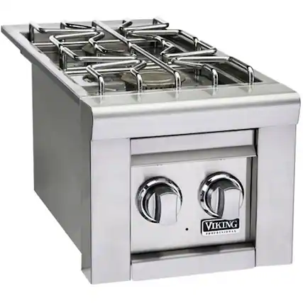 Angle. Viking - Professional 5 Series 13" Side Burner - Stainless steel.