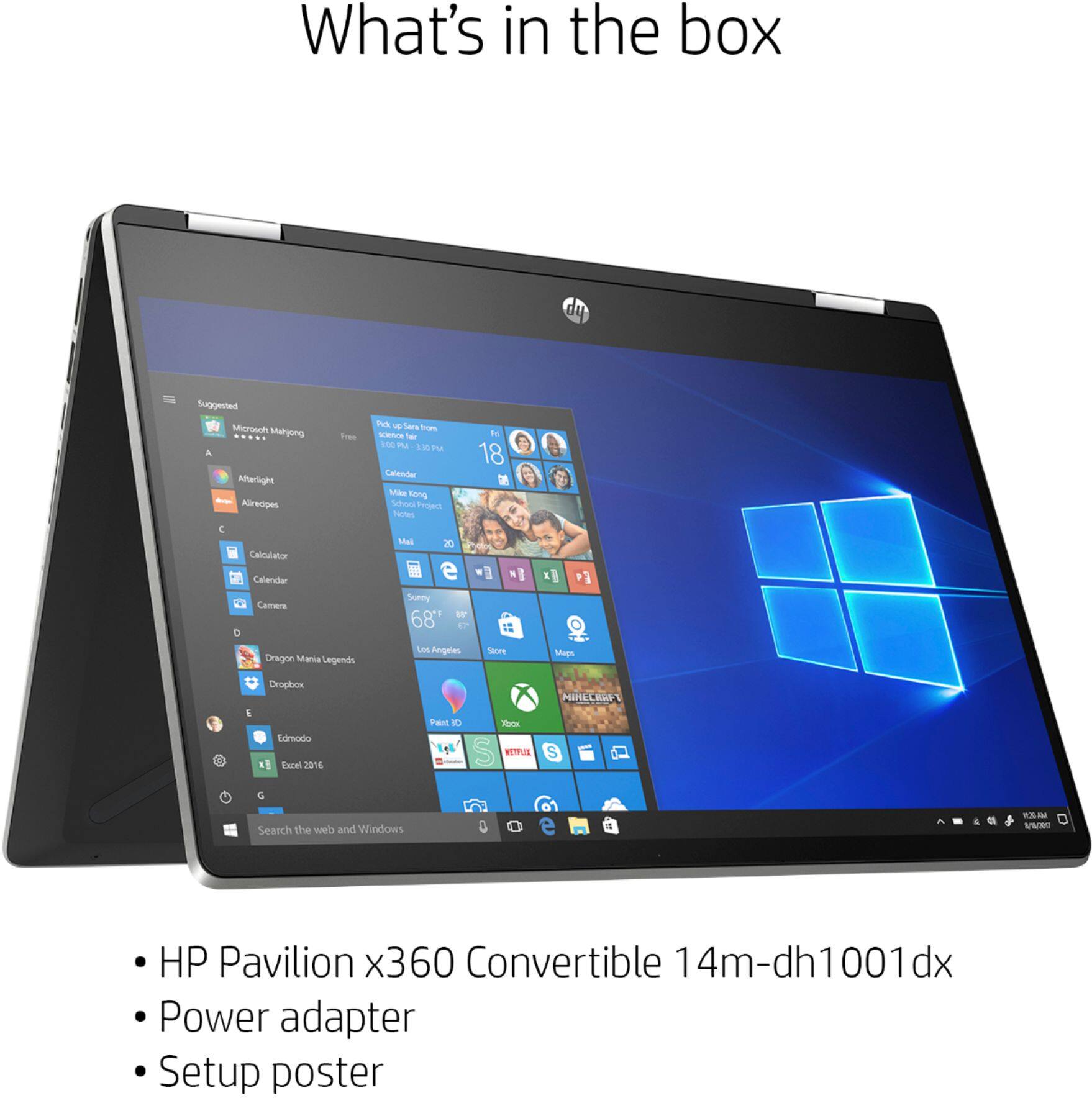 HP - Pavilion x360 2-in-1 14" Touch-Screen Laptop - Intel Core i3 - 8GB Memory - 128GB Solid State Drive - Alt_View_Zoom_13