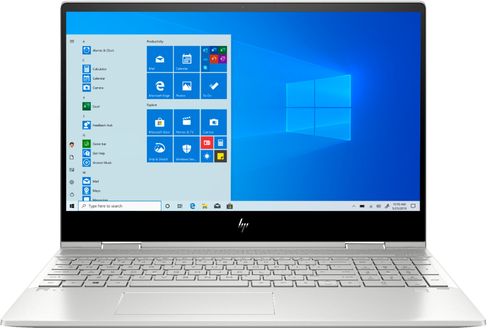 Rent to own HP - ENVY x360 2-in-1 15.6" Touch-Screen Laptop - Intel Core i5 - 8GB Memory - 256GB SSD + 16GB Optane - Natural Silver, Sandblasted Anodized Finish