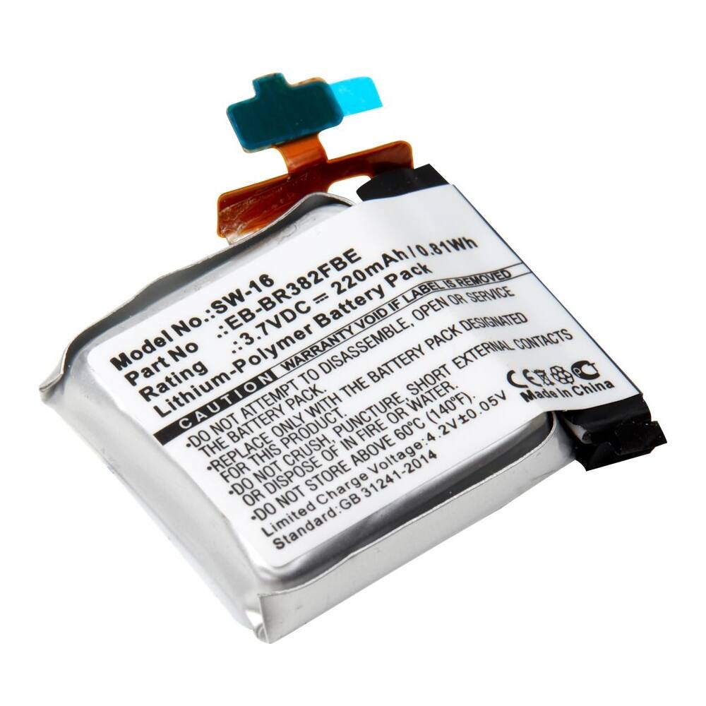 Front. UltraLast - Lithium-Polymer Battery for Samsung Gear Live - Silver.