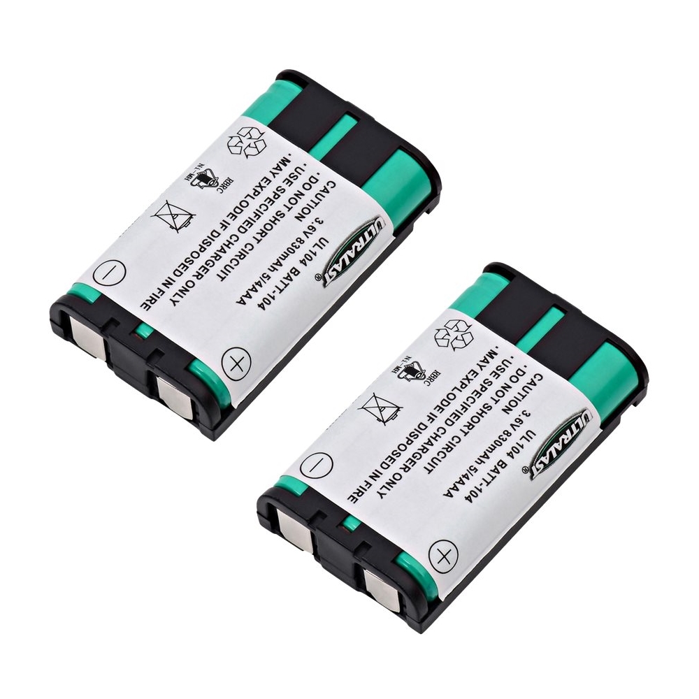 UltraLast - Nickel Metal Hydride Batteries for Panasonic HHR-P104 (2-Pack)