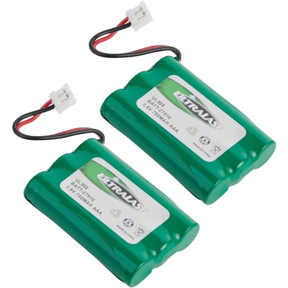 UltraLast - Nickel Metal Hydride Batteries for General Electric 2-6980GE1 (2-Pack) - Front_Zoom
