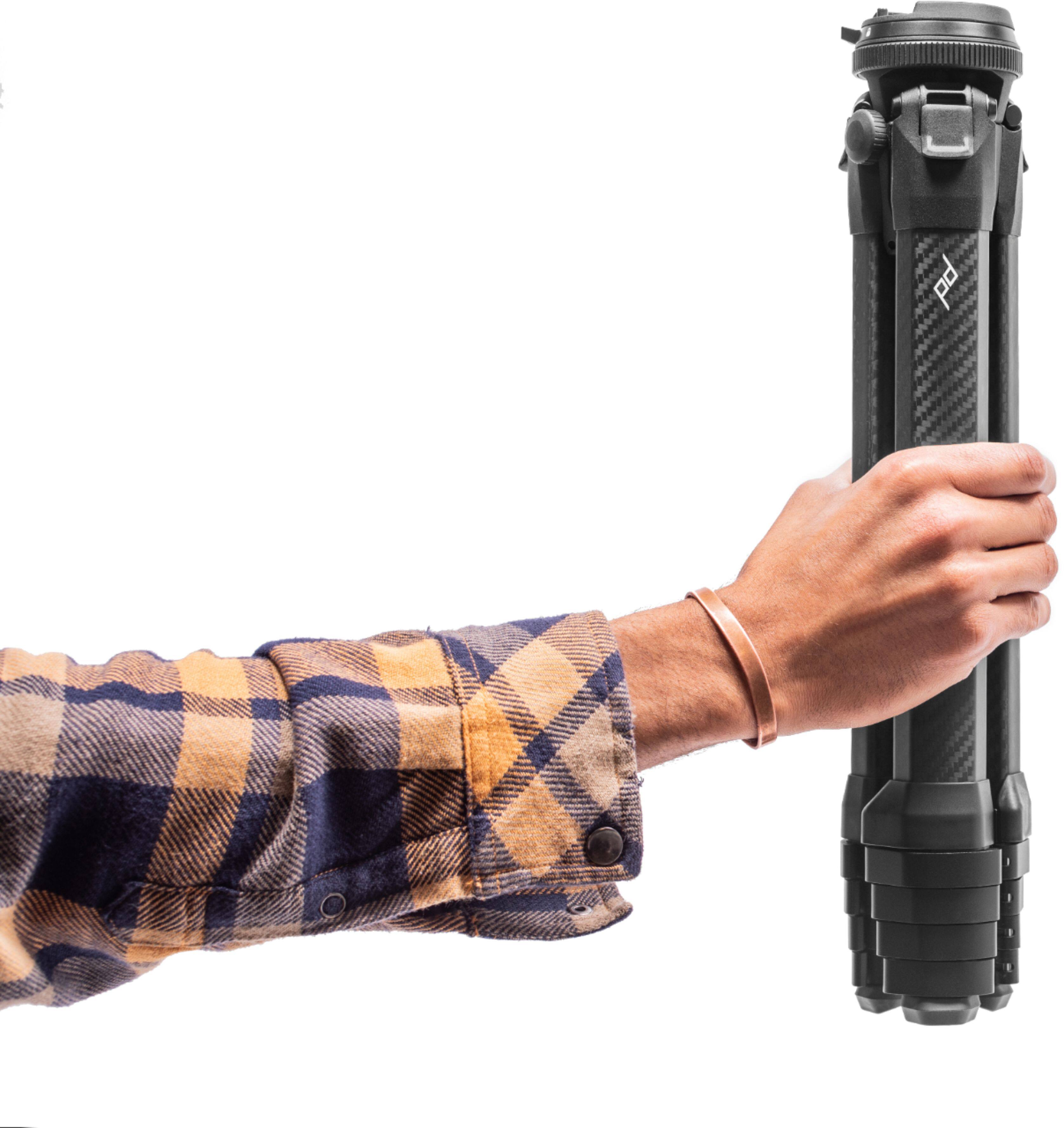 Alt View 13. Peak Design - Travel 60" Tripod Carbon Fiber - Black.