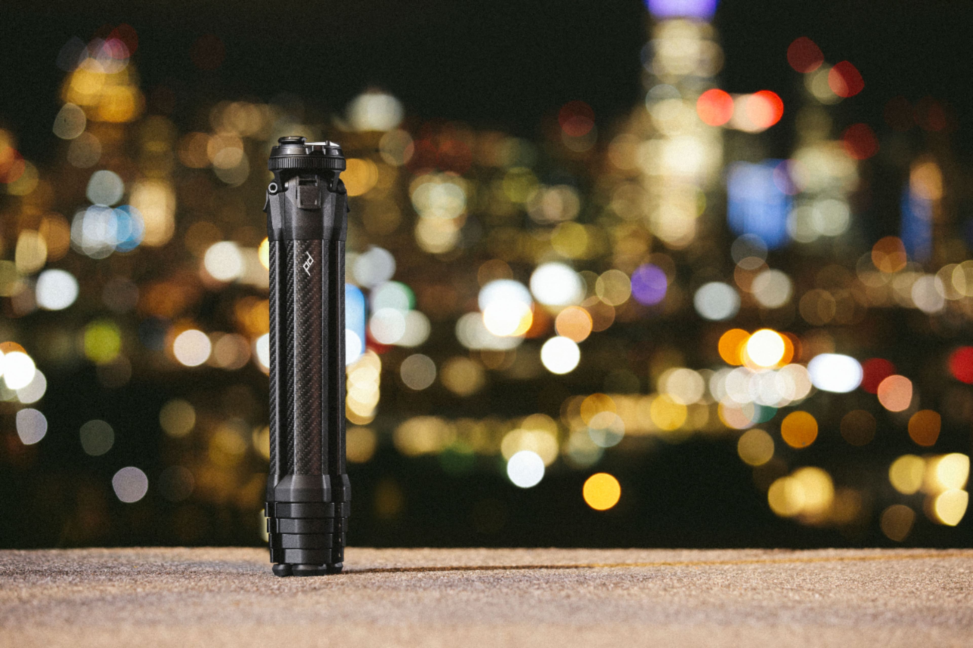 Alt View 15. Peak Design - Travel 60" Tripod Carbon Fiber - Black.