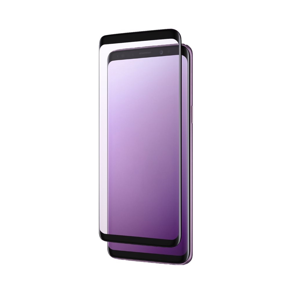 Angle View: zNitro - Tempered Glass Screen Protector for Samsung Galaxy S9+ - Black/Clear