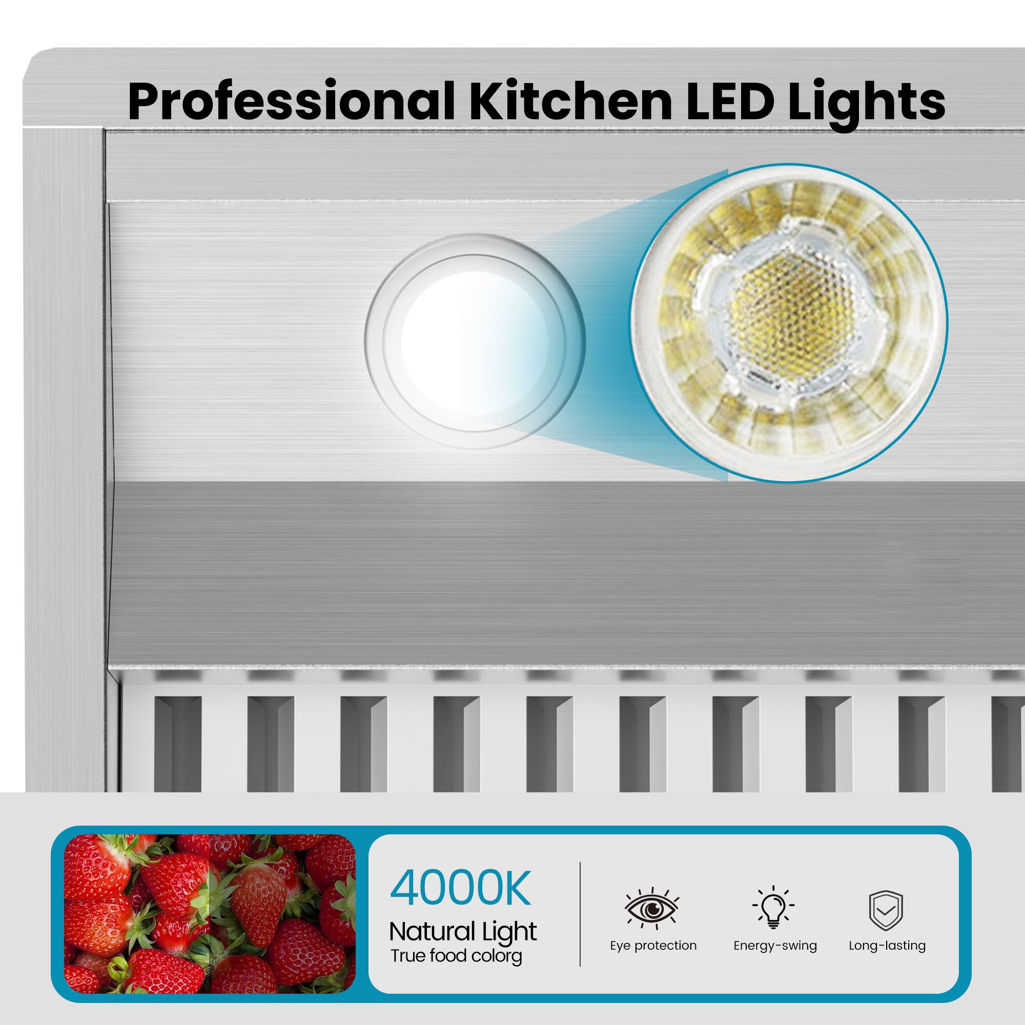 Professional Kitchen LED Lights

4000K Natural Light True food color

Eye protection Energy-saving Long-lasting