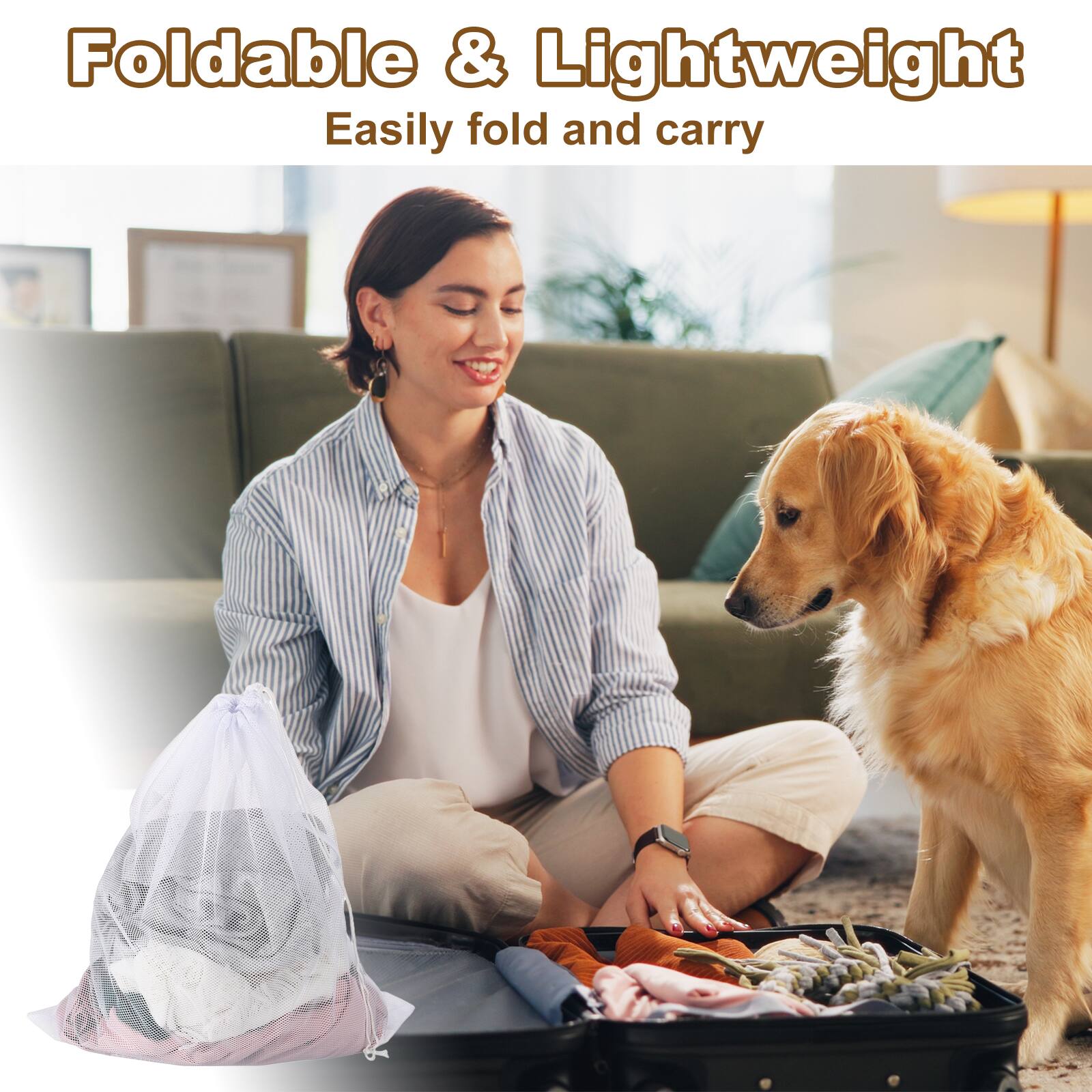 Foldable & Lightweight  
Easily fold and carry