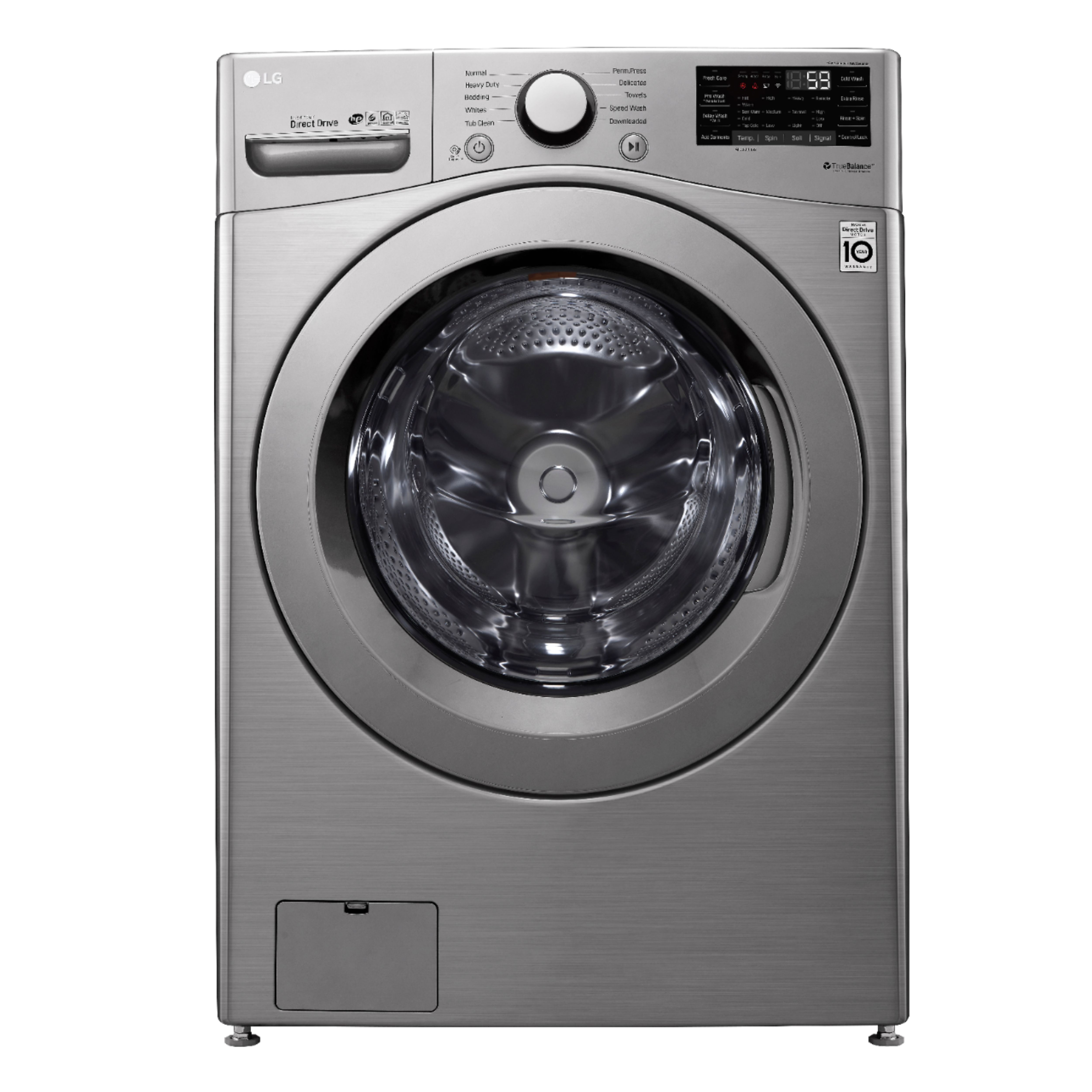 Best Buy Lg 4 5 Cu Ft 10 Cycle High Efficiency Front Loading Washer With 6motion Technology Graphite Steel Wm3460cv