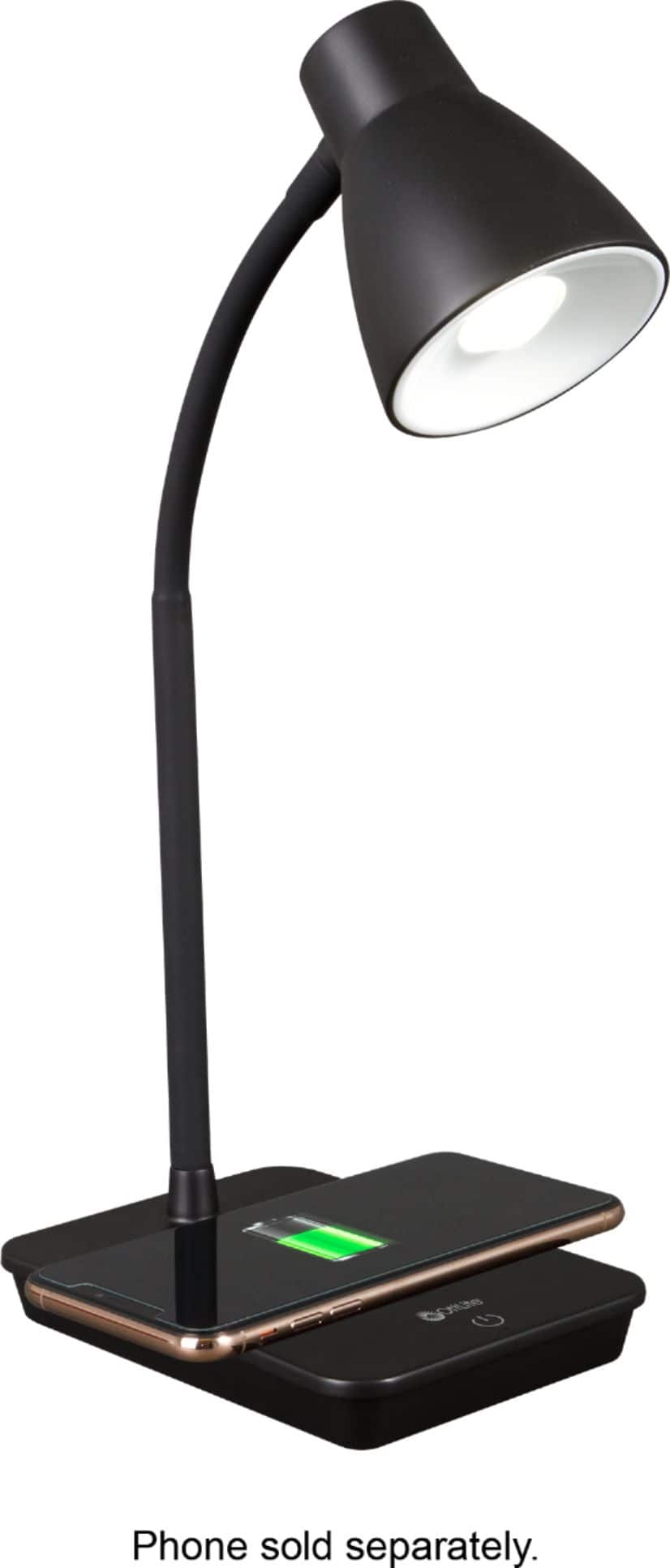 OttLite Strive 22 in. LED Desk Lamp with USB Charging, Black CSN30G5W - The  Home Depot