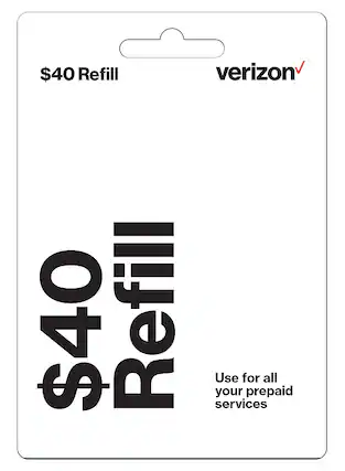 Front. Verizon - $40 Prepaid Card.